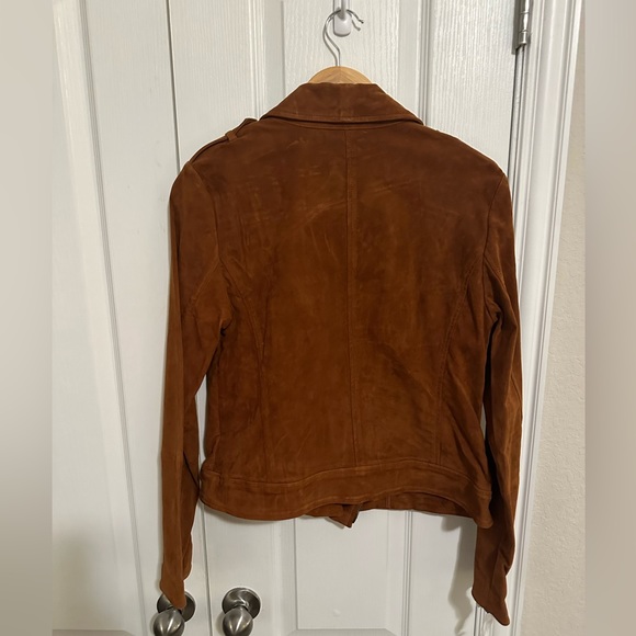 NWT ✨ Genuine Suede Banana Republic Moto Jacket - Small - Picture 9 of 9